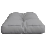 Pallet Cushion Grey 70x40x12 cm Fabric - Rear View