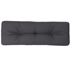 Pallet Cushion Anthracite 120x40x12 cm Fabric