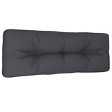 Pallet Cushion Anthracite 120x40x12 cm Fabric - Top-Down View