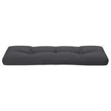 Pallet Cushion Anthracite 120x40x12 cm Fabric - 45-Degree Angle