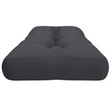 Pallet Cushion Anthracite 120x40x12 cm Fabric - Rear View