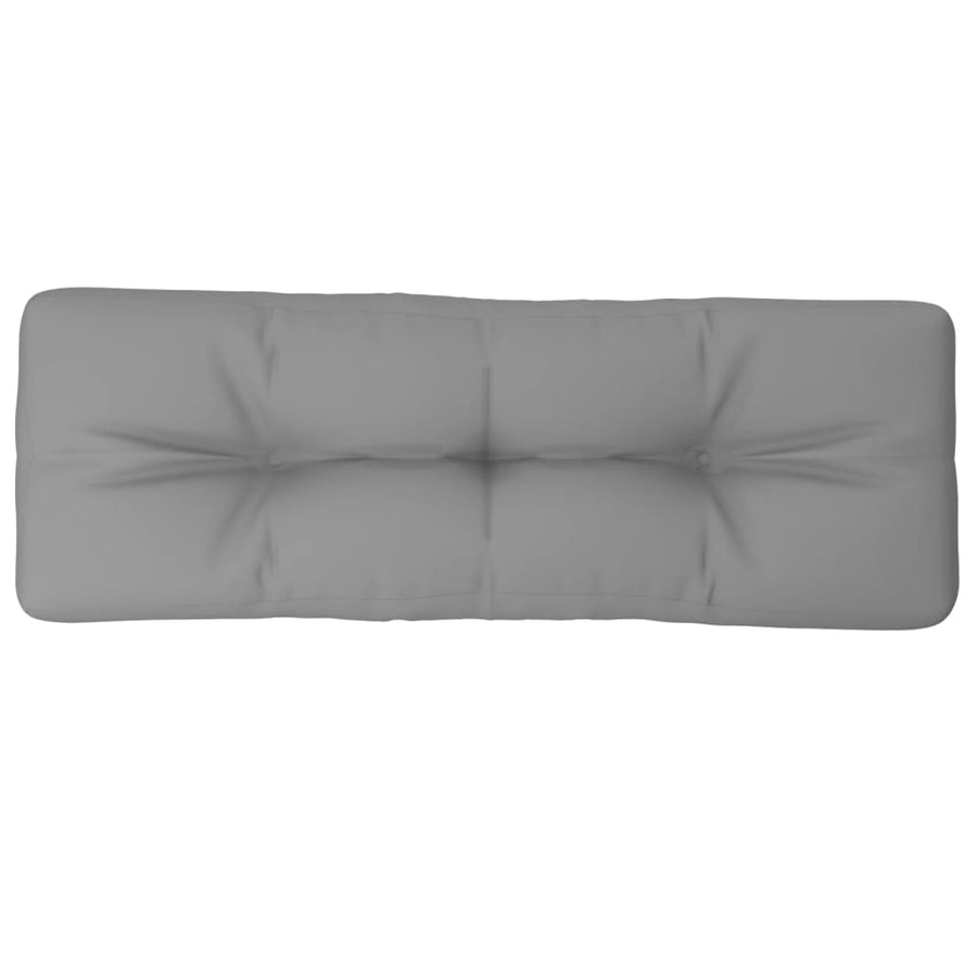 Pallet Cushion Grey 120x40x12 cm Fabric
