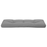 Pallet Cushion Grey 120x40x12 cm Fabric