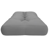 Pallet Cushion Grey 120x40x12 cm Fabric