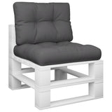 Pallet Cushions 2 pcs Anthracite Fabric - Side View