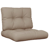 Pallet Cushions 2 pcs Taupe Fabric - Front View