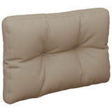 Pallet Cushions 2 pcs Taupe Fabric - 45-Degree Angle