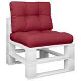 Pallet Cushions 2 pcs Wine Red Fabric