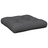 Pallet Cushions 2 pcs Anthracite Fabric - Top-Down View