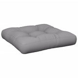 Pallet Cushions 2 pcs Grey Fabric - Top-Down View