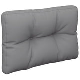 Pallet Cushions 2 pcs Grey Fabric - 45-Degree Angle