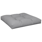Pallet Cushions 2 pcs Grey Fabric - Top-Down View