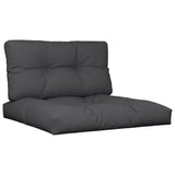 Pallet Cushions 2 pcs Black Fabric - Front View