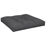 Pallet Cushions 2 pcs Black Fabric - Top-Down View