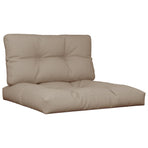 Pallet Cushions 2 pcs Taupe Fabric