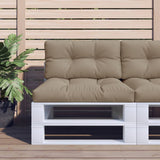 Pallet Cushions 2 pcs Taupe Fabric