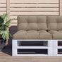 Pallet Cushions 2 pcs Taupe Fabric