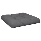 Pallet Cushions 2 pcs Anthracite Fabric - Top-Down View