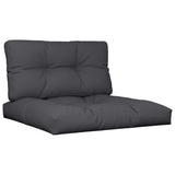 Pallet Cushions 2 pcs Black Fabric - Front View