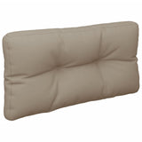 Pallet Cushions 2 pcs Taupe Fabric - 45-Degree Angle