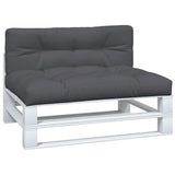 Pallet Cushions 2 pcs Anthracite Fabric - Side View