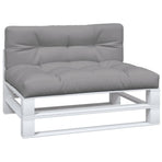 Pallet Cushions 2 pcs Grey Fabric