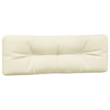 Pallet Cushions 2 pcs Cream Fabric - 45-Degree Angle