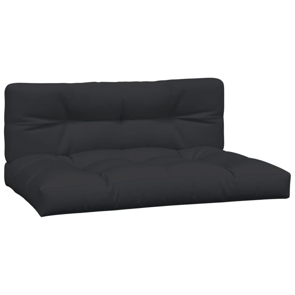 Pallet Cushions 2 pcs Black Fabric