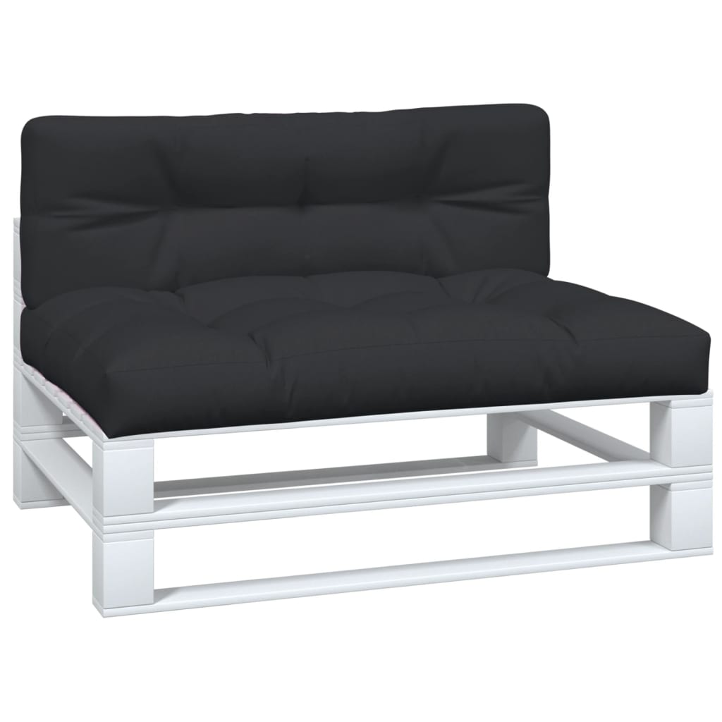Pallet Cushions 2 pcs Black Fabric