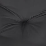 Pallet Cushions 2 pcs Black Fabric - Rear View