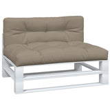 Pallet Cushions 2 pcs Taupe Fabric - Side View