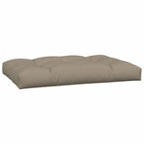 Pallet Cushions 2 pcs Taupe Fabric - Top-Down View