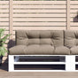 Pallet Cushions 2 pcs Taupe Fabric