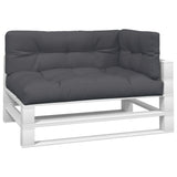 Pallet Cushions 3 pcs Anthracite Fabric