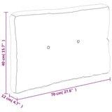 Pallet Cushions 3 pcs Anthracite Fabric - Extra Image