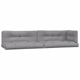 Pallet Cushions 5 pcs Grey Fabric - Front View