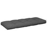 Pallet Cushions 2 pcs Anthracite Fabric - Top-Down View