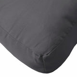 Pallet Cushions 2 pcs Anthracite Fabric - Close-Up Angle