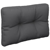 Pallet Cushions 5 pcs Anthracite Fabric - Top-Down View