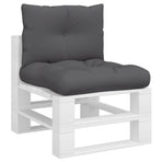 Pallet Cushions 2 pcs Anthracite Fabric