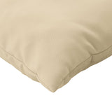 Pallet Cushions 2 pcs Beige Fabric - Low Angle