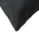 Pallet Cushions 2 pcs Black Fabric - Low Angle