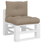 Pallet Cushions 2 pcs Taupe Fabric