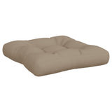 Pallet Cushions 2 pcs Taupe Fabric - Rear View