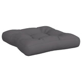 Pallet Cushions 3 pcs Anthracite Fabric - Rear View