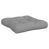Pallet Cushions 3 pcs Grey Fabric - Rear View