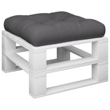 Pallet Cushion Anthracite 60x61.5x10 cm Fabric - Side View