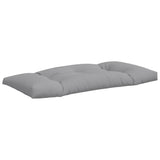 Pallet Cushions 2 pcs Grey Fabric - Rear View