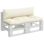 Pallet Cushions 2 pcs Cream Fabric