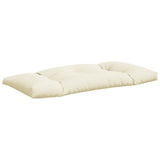 Pallet Cushions 2 pcs Cream Fabric - Rear View